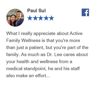 Paul Sul Facebook Review for Active Family Wellness