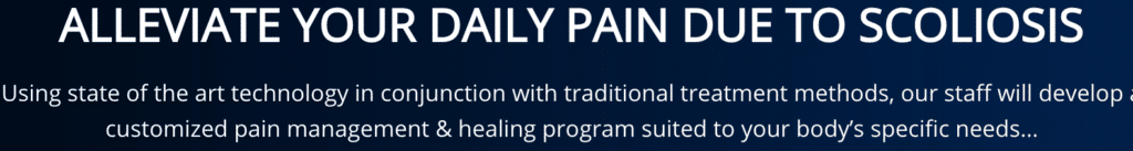 Scoliosis Treatment 3 Alleviate your daily pain due to scoliosis