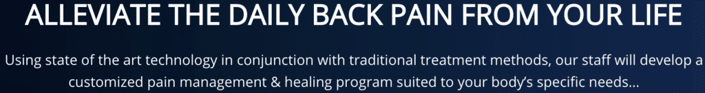 Back Pain Treatment 3 message to Alleviate your back pain